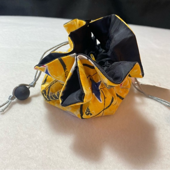 Pittsburgh Steelers NFL Jewelry Pouch Treasure Bag Handmade‎ By Li Li NEW - Picture 4 of 11